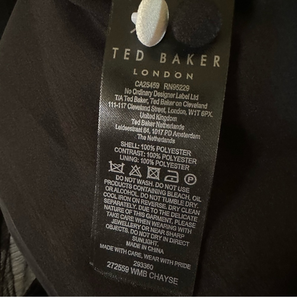 Ted Baker London Chayse Beaded Collar Chiffon Button Up Blouse - Picture 6 of 8